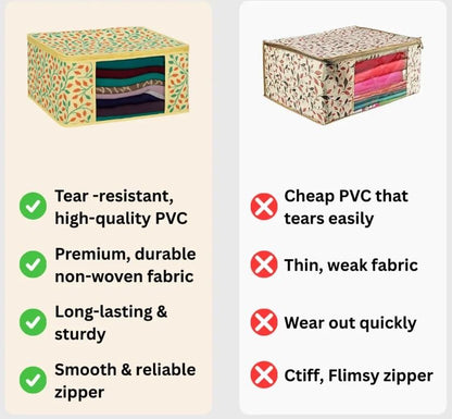 High Quality Floral Printed Saree Cover