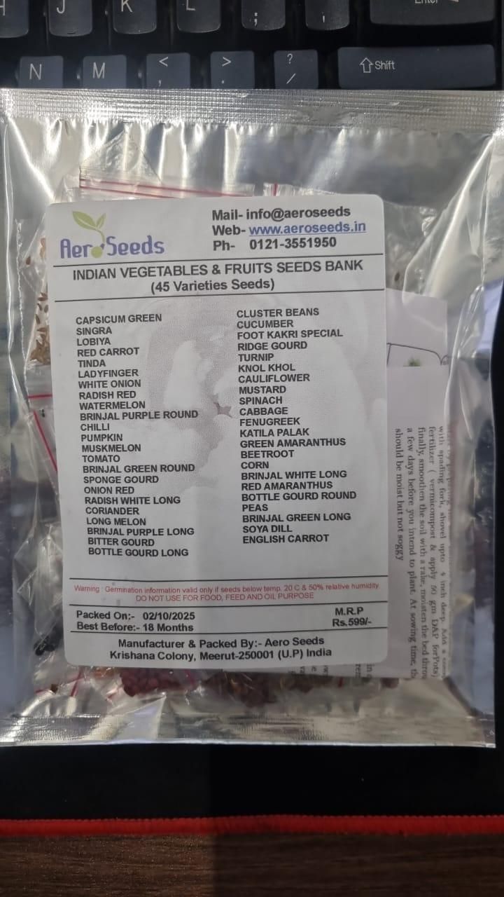 45 Varieties of Fruit and Vegetable Seeds