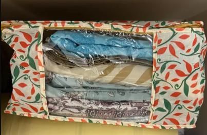 High Quality Floral Printed Saree Cover